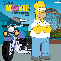 Motoros Simpson papa motoros játék