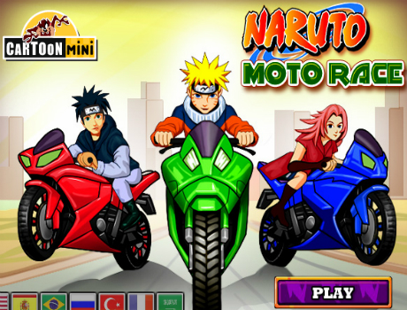 Naruto moto race motoros játék