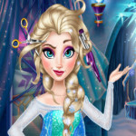 Elsa haj koronája fodrászos játék