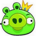 A tolvaj zöld malac Angry Birds játék
