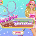 Teniszező lány öltöztetős Barbie játék