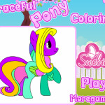 Kecses Pony színezős lovas játék