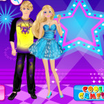 Ken és Barbie parti öltöztetős játék