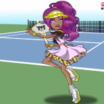 Spectra teniszezik öltöztetős Monster high játék