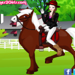 Szuper lovas lány öltöztetős játék