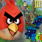 Zombi támadás Angry Birds játék
