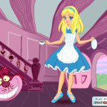 Alice csodaországban öltöztetős játék