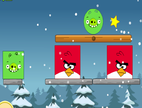 Nagyon jó logikai Angry Birds játék