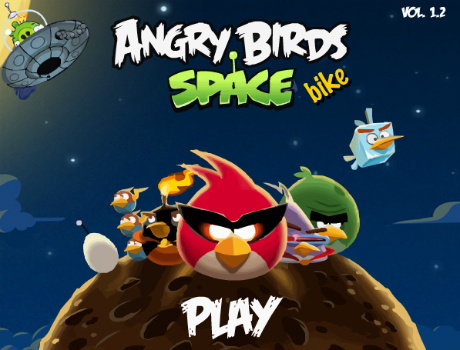 Space bike Angry Birds játék