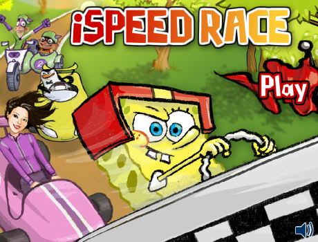 Speed race Spongyabob autós játék