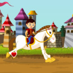 Bajba esett hercegnő lovas játék