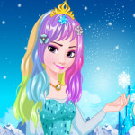 Elsa szuper hajkoronája fodrászos játék