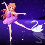 Balett táncos lány öltöztetős játék